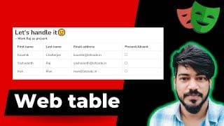 Playwright web table concept | Playwright Typescript tutorial - Part 92
