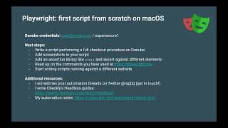 Code-first Playwright intro tutorial on macOS (install to first script)