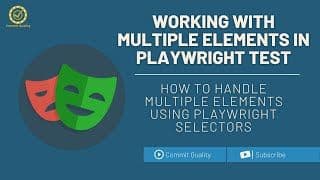 Working with multiple elements in Playwright Test (NodeJS)