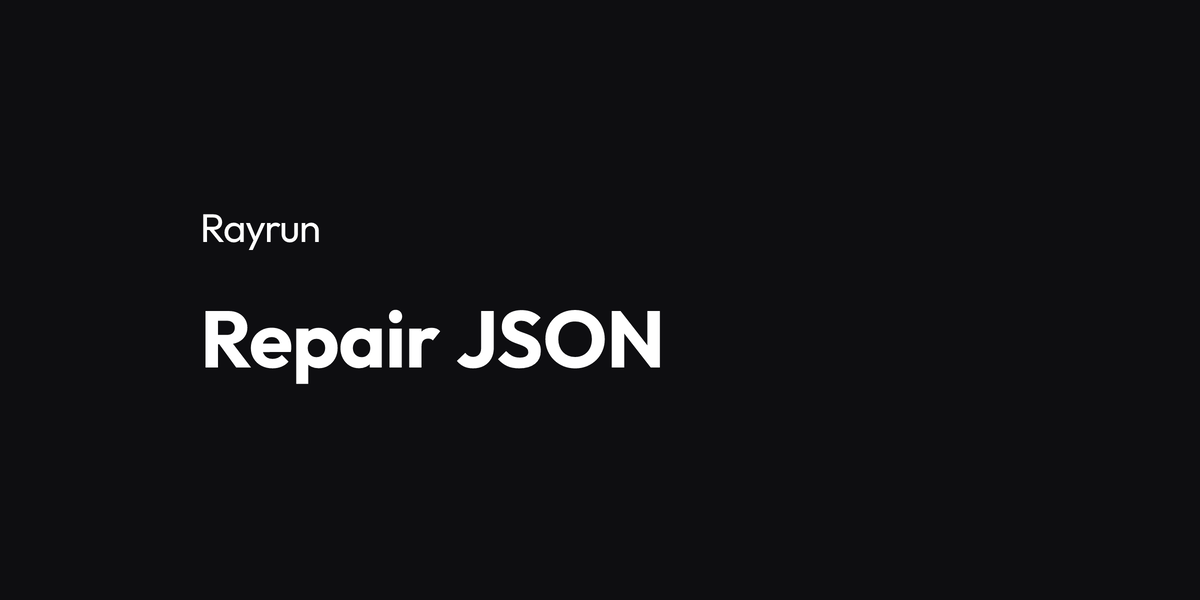 Repair json