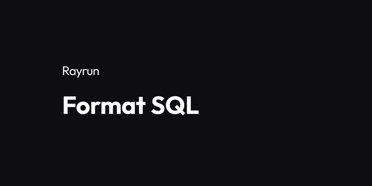 Format SQL